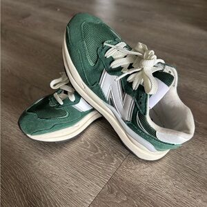 New Balance Green and White Casual Running Sneakers